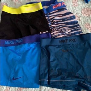 nike pro all size small set